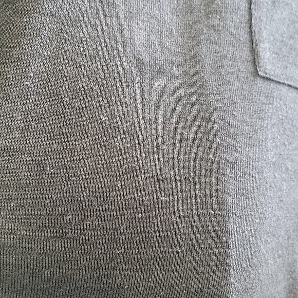 OLD NAVY Gray Casual 3/4 Sleeve Drop Shoulder Round Neckline Slits Shirt size SP - Picture 11 of 11